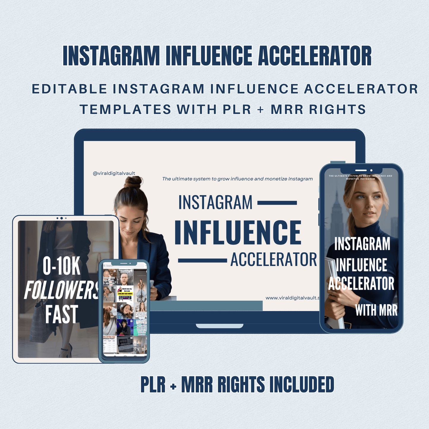 INSTAGRAM INFLUENCE ACCELERATOR MASTERCLASS WITH PLR & MRR LICENCE