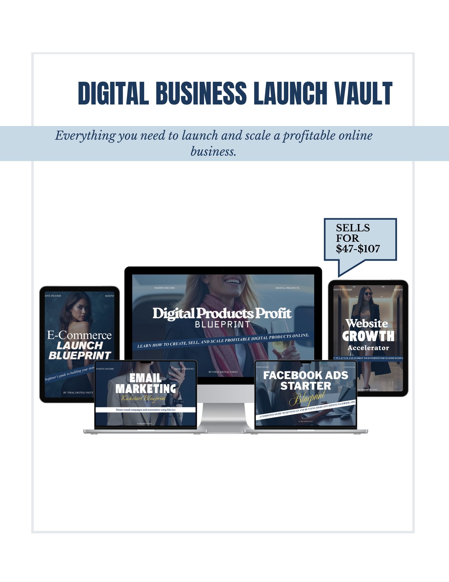 🚀 Digital Business Launch Vault – 5 Premium Blueprints with PLR + MRR Rights