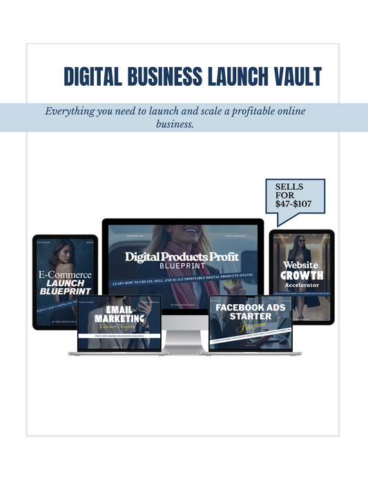 🚀 Digital Business Launch Vault – 5 Premium Blueprints with PLR + MRR Rights