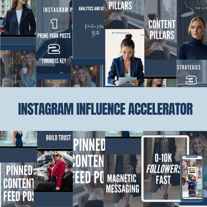 INSTAGRAM INFLUENCE ACCELERATOR MASTERCLASS WITH PLR & MRR LICENCE