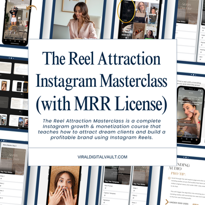 The Reel Attraction — Instagram Masterclass (MRR) | 30-Day Reels System + Templates
