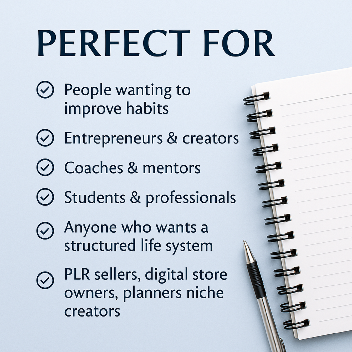 FREEDOM BLUEPRINT — Premium Life, Goals &amp; Habit System (Editable + PLR &amp; MRR Rights)