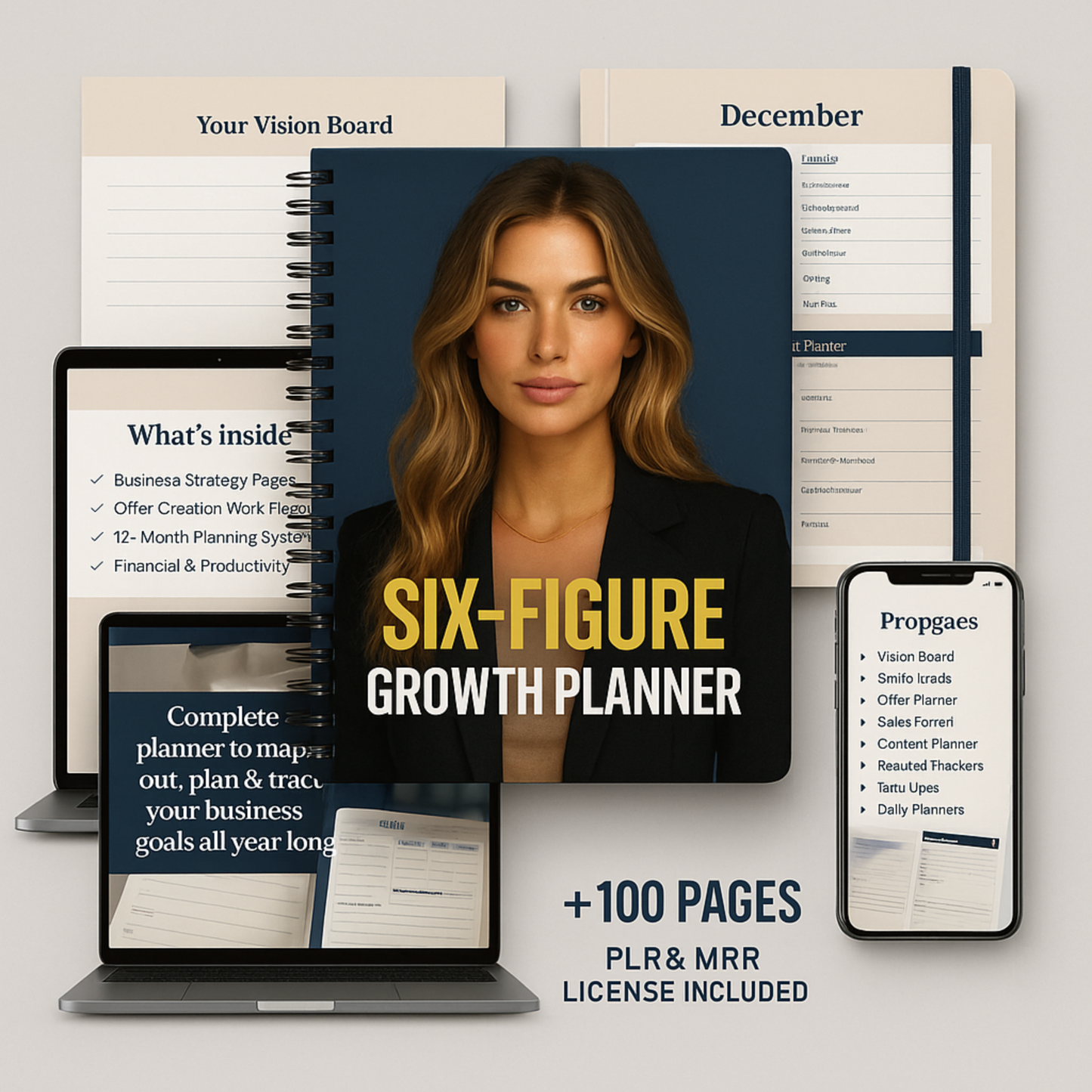SIX-FIGURE GROWTH PLAN — DIGITAL PLANNER (PLR + MRR INCLUDED)
