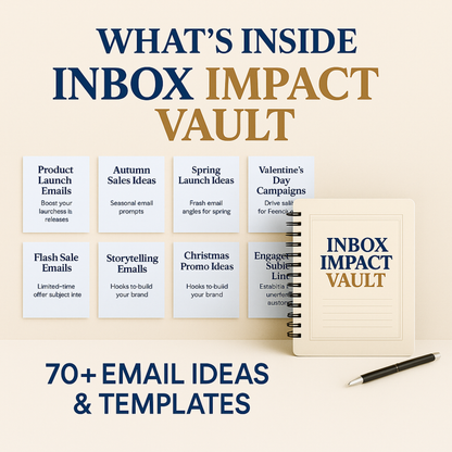 INBOX IMPACT VAULT – 70+ HIGH-CONVERTING EMAIL IDEAS, SUBJECT LINES & PROMOTION TEMPLATES (PLR + MRR INCLUDED)