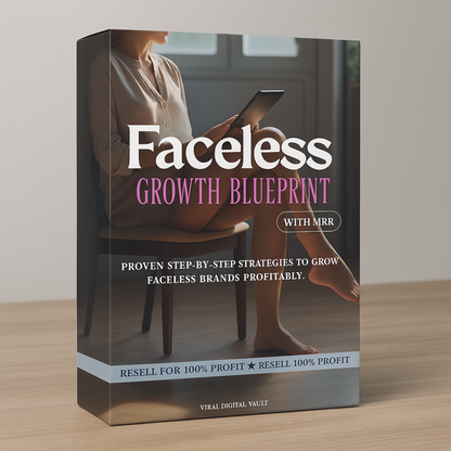 FACELESS GROWTH BLUEPRINT – PROVEN STRATEGIES TO GROW A PROFITABLE FACELESS BRAND (WITH MRR)