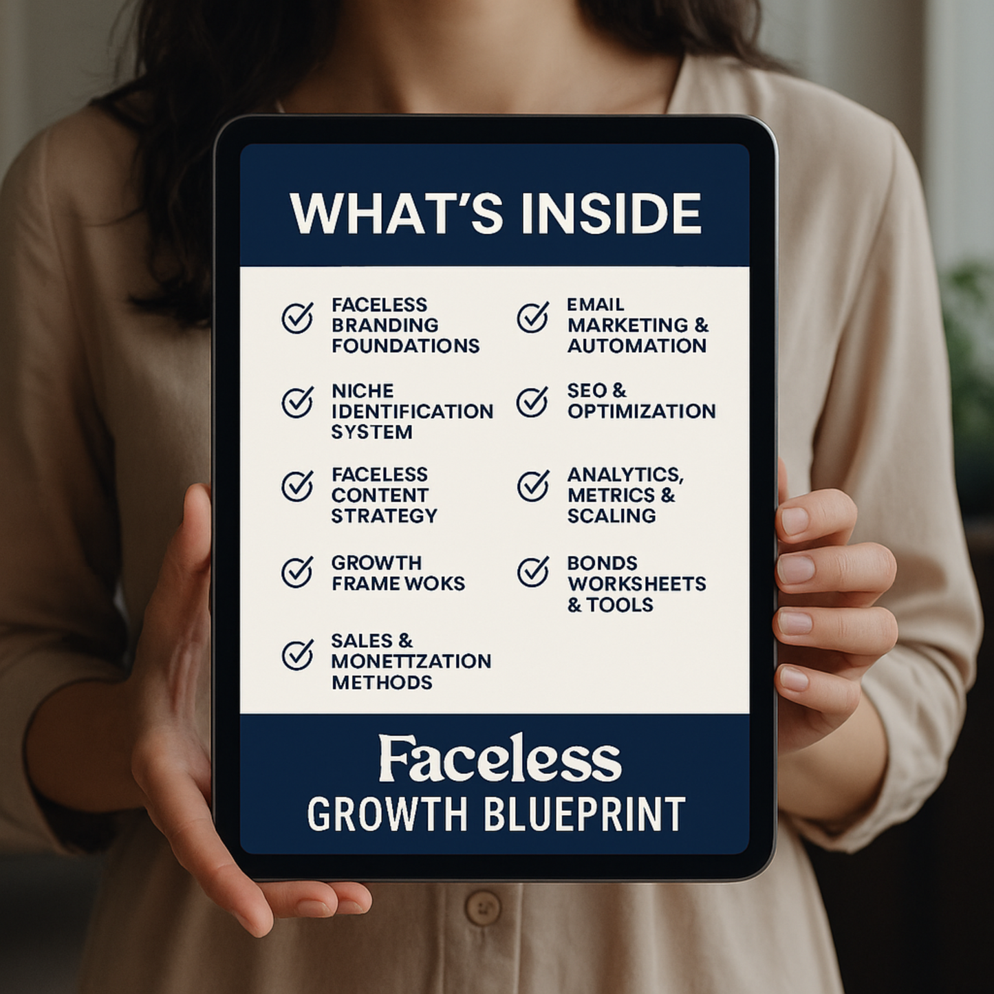 FACELESS GROWTH BLUEPRINT – PROVEN STRATEGIES TO GROW A PROFITABLE FACELESS BRAND (WITH MRR)