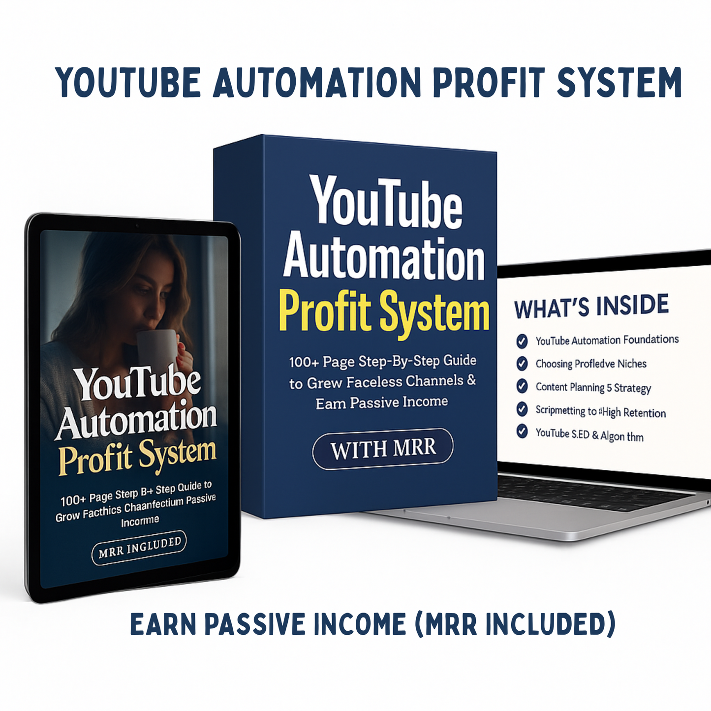 YOUTUBE AUTOMATION PROFIT SYSTEM – 100+ PAGE STEP-BY-STEP GUIDE TO GROW FACELESS CHANNELS & EARN PASSIVE INCOME (MRR INCLUDED)