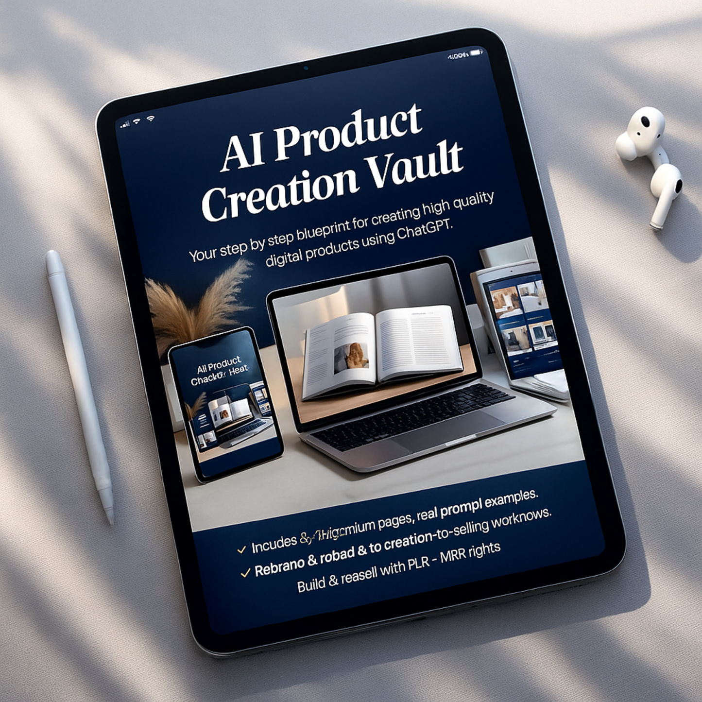 AI PRODUCT CREATION VAULT| CREATE HIGH-DEMAND DIGITAL PRODUCTS IN MINUTES USING AI  WITH PLR + MRR RIGHTS INCLUDED