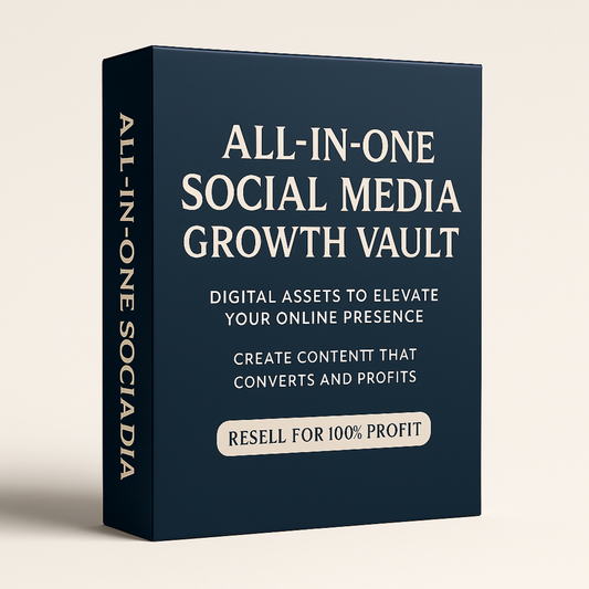 ALL-IN-ONE SOCIAL MEDIA GROWTH VAULT – 300+ HOOKS, CTAS, CONTENT IDEAS & STRATEGIES (PLR + MRR INCLUDED)