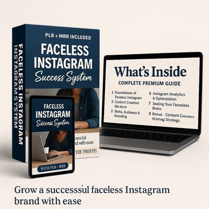 FACELESS INSTAGRAM SUCCESS SYSTEM (PLR + MRR INCLUDED)